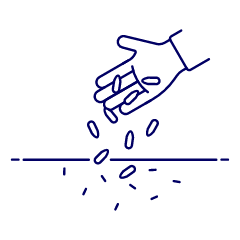 Hand Seeds 1 Illustration from UX Line Set
