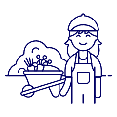 Lawn Gardener 4 Illustration from UX Line Set