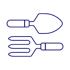 Shovel Fork Illustration from UX Line Set