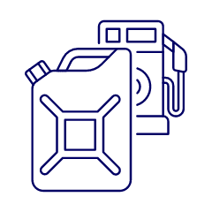 Fuel Tank Station Illustration from UX Line Set