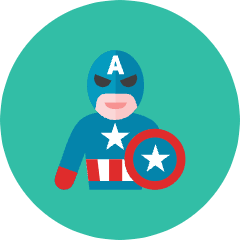 Captain America Icon from Kameleon Colors Set