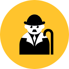 Charlie Chaplin Icon from Kameleon Pop Set