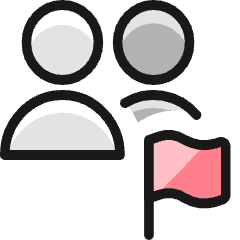 Multiple Actions Flag_1 Icon from Ultimate Colors Set