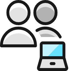 Multiple Actions Laptop_1 Icon from Ultimate Colors Set