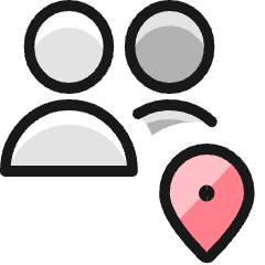 Multiple Actions Location_1 Icon from Ultimate Colors Set