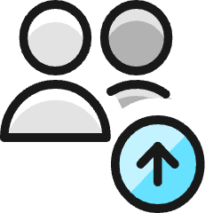 Multiple Actions Upload_1 Icon from Ultimate Colors Set