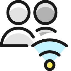 Multiple Actions Wifi_1 Icon from Ultimate Colors Set