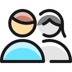 Multiple Man Woman 1_1 Icon from Ultimate Colors Set
