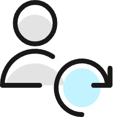 Single Neutral Actions Sync_1 Icon from Ultimate Colors Set
