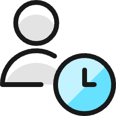Single Neutral Actions Time_1 Icon from Ultimate Colors Set