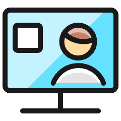 Single Man News Icon from Ultimate Colors Set