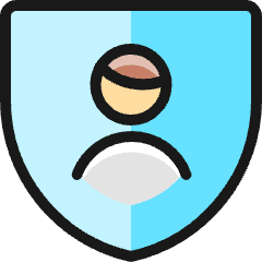 Single Man Shield_1 Icon from Ultimate Colors Set