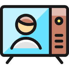 Single Man Vintage Tv Icon from Ultimate Colors Set