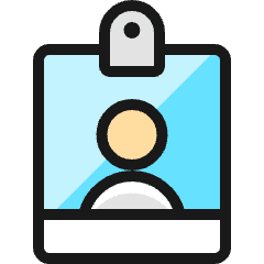 Single Neutral Id Card 2 Icon from Ultimate Colors Set