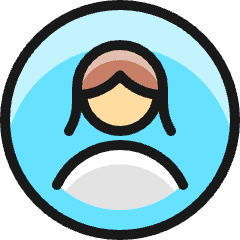 Single Woman Circle 1 Icon from Ultimate Colors Set