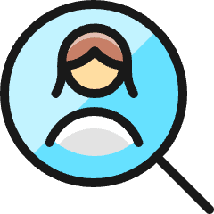 Single Woman Search Icon from Ultimate Colors Set