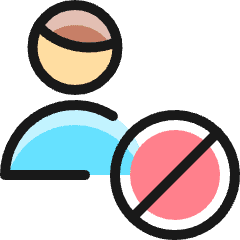 Single Man Actions Block_1 Icon from Ultimate Colors Set