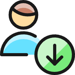Single Man Actions Download_1 Icon from Ultimate Colors Set