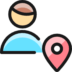 Single Man Actions Location_1 Icon from Ultimate Colors Set