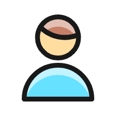 Single Man Actions Icon from Ultimate Colors Set