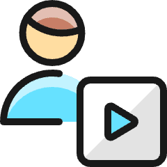Single Man Actions Player_1 Icon from Ultimate Colors Set