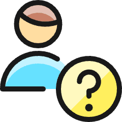 Single Man Actions Question_1 Icon from Ultimate Colors Set