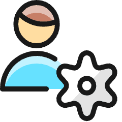 Single Man Actions Setting_1 Icon from Ultimate Colors Set