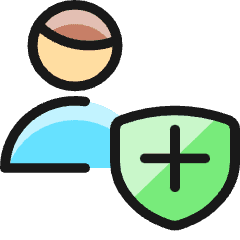 Single Man Actions Shield_1 Icon from Ultimate Colors Set