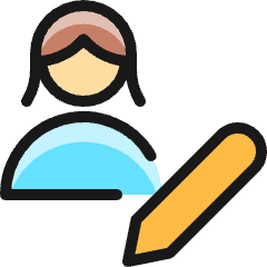 Single Woman Actions Edit 2_1 Icon from Ultimate Colors Set