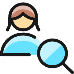 Single Woman Actions View_1 Icon from Ultimate Colors Set