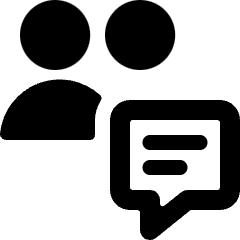 Multiple Actions Chat Icon from Ultimate Bold Set