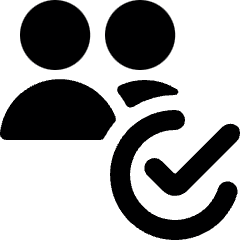 Multiple Actions Check 2 Icon from Ultimate Bold Set