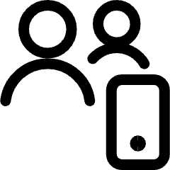 Multiple Actions Mobilephone Icon from Ultimate Regular Set