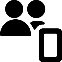 Multiple Actions Mobilephone Icon from Ultimate Bold Set