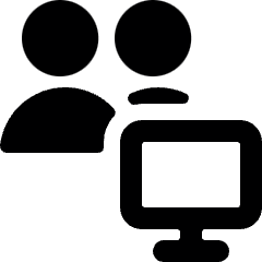 Multiple Actions Monitor Icon from Ultimate Bold Set