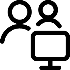 Multiple Actions Monitor Icon from Ultimate Regular Set