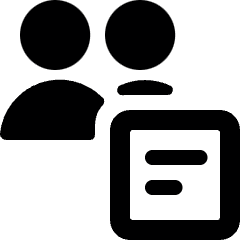 Multiple Actions Text Icon from Ultimate Bold Set