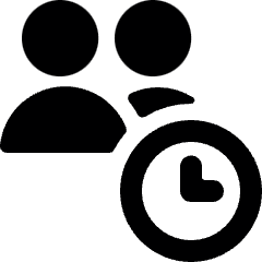 Multiple Actions Time Icon from Ultimate Bold Set