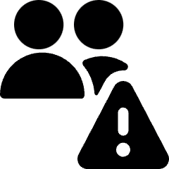 Multiple Actions Warning Icon from Ultimate Bold Set