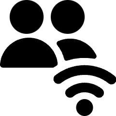 Multiple Actions Wifi Icon from Ultimate Bold Set