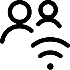 Multiple Actions Wifi Icon from Ultimate Regular Set