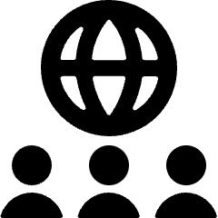 Multiple Users Network Icon from Ultimate Bold Set