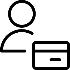 Single Neutral Actions Credit Card Icon from Ultimate Light Set