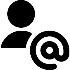 Single Neutral Actions Address Icon from Ultimate Bold Set