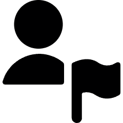 Single Neutral Actions Flag Icon from Ultimate Bold Set