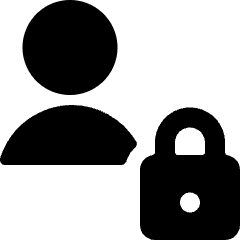 Single Neutral Actions Lock Icon from Ultimate Bold Set