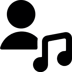 Single Neutral Actions Music Icon from Ultimate Bold Set