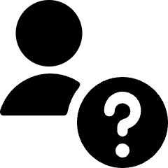 Single Neutral Actions Question Icon from Ultimate Bold Set