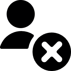 Single Neutral Actions Remove Icon from Ultimate Bold Set