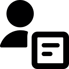 Single Neutral Actions Text Icon from Ultimate Bold Set